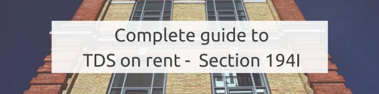 TDS On Rent Detailed Explanation On Section 194I