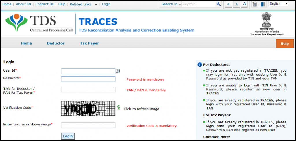 TRACES Registration Process [New] - With Screenshots